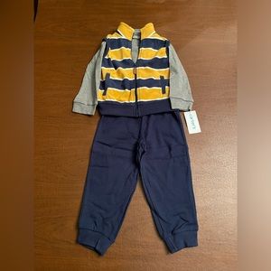 Carter’s Boys 3-Piece Set - Vest Jacket, Shirt and Pants - NEW